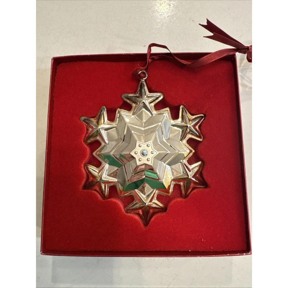 Gorham‎ Annual 2000 Wishing Star Silver Plated Ornament Dec Birth Stone 5